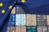 Foto: EU-Flagge und Container